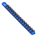 13” Socket Organizer w/Twist Lock Clips - Blue-1/4" - 8417