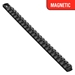 18” Magnetic Socket Organizer w/Twist Lock Clips - Black-1/4"  - 8420M