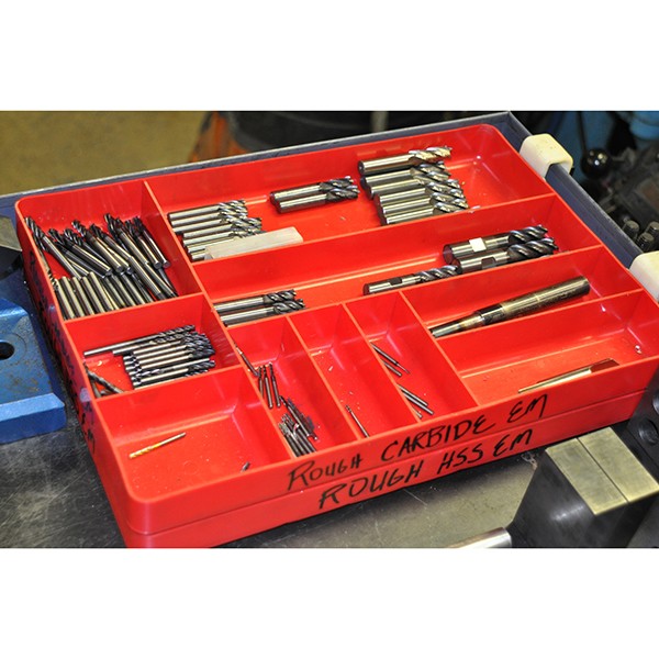 10-Compartment Organizer Tray (Red)