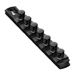 8” Socket Organizer w/Twist Lock Clips - Black-1/2" - 8428