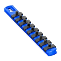 8” Socket Organizer w/Twist Lock Clips - Blue-1/4" socket holders organizers, best socket organizer, socket set organizer, tool box socket organizers, magnetic socket organizer, tool socket organizer, socket tray organizer, socket organization, socket rail organizer, snap on socket organizer, socket organizer diy, socket holder, magnetic socket holder, socket holders, magnetic socket holders, snap on socket holder, socket set holder, best socket holder, plastic socket holder, socket holder magnetic, socket holder rail, ernst socket rails, magnetic socket rail, socket rails, socket rail, rails socket, socket rails and clips, best socket rails, ernst socket organizer, socket storage, twist lock, twistlock, twist socket, twist socket set, socket lock, lock a socket, snap on socket set