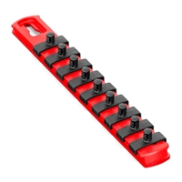 8” Socket Organizer w/Twist Lock Clips - Red-1/4" socket holders organizers, best socket organizer, socket set organizer, tool box socket organizers, magnetic socket organizer, tool socket organizer, socket tray organizer, socket organization, socket rail organizer, snap on socket organizer, socket organizer diy, socket holder, magnetic socket holder, socket holders, magnetic socket holders, snap on socket holder, socket set holder, best socket holder, plastic socket holder, socket holder magnetic, socket holder rail, ernst socket rails, magnetic socket rail, socket rails, socket rail, rails socket, socket rails and clips, best socket rails, ernst socket organizer, socket storage, twist lock, twistlock, twist socket, twist socket set, socket lock, lock a socket, snap on socket set